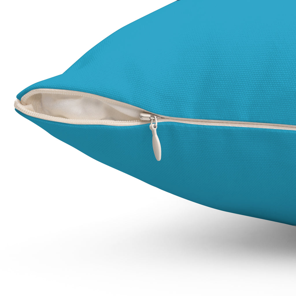 PAC Pillow | Square Polyester Throw Pillow | Turquoise