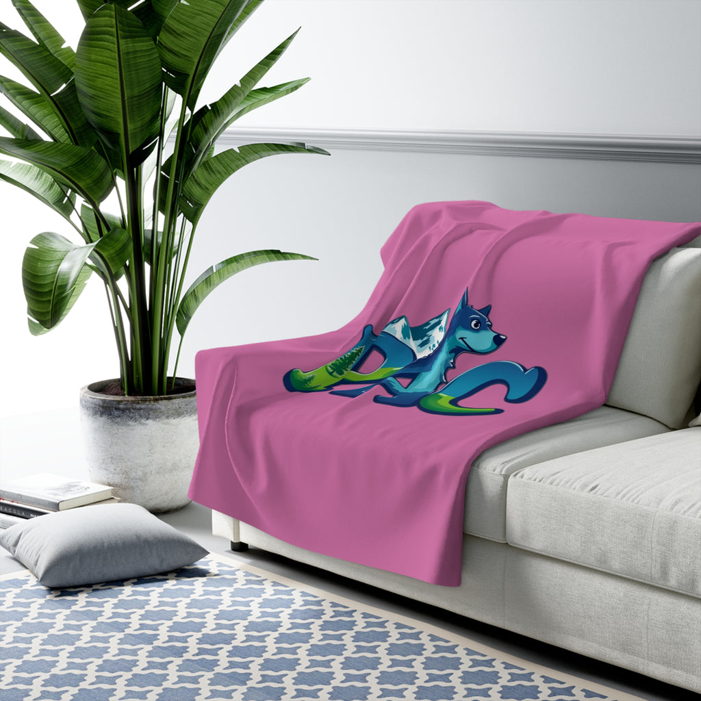 PAC | Sherpa Fleece Blanket | Pink