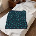 Sea Turtle Plush Blanket | Soft Velveteen Throw