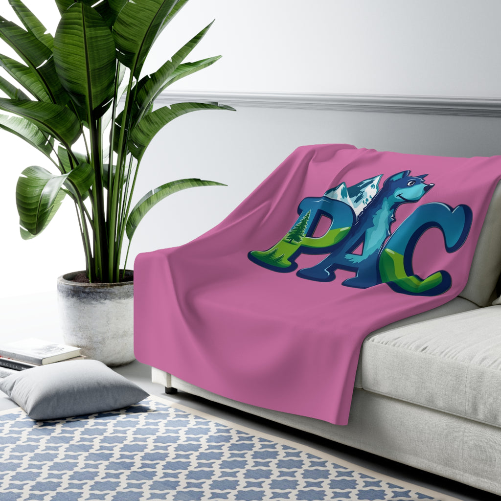 PAC | Sherpa Fleece Blanket | Pink