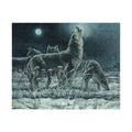 Howling Wolves in Moonlight Jigsaw Puzzle