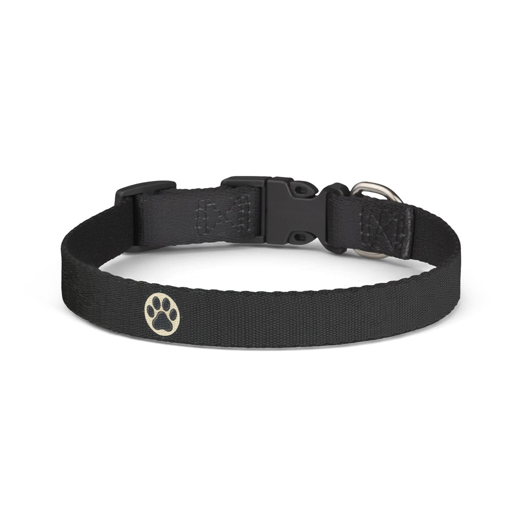 Adjustable Dog Collar | Paw Print | Black