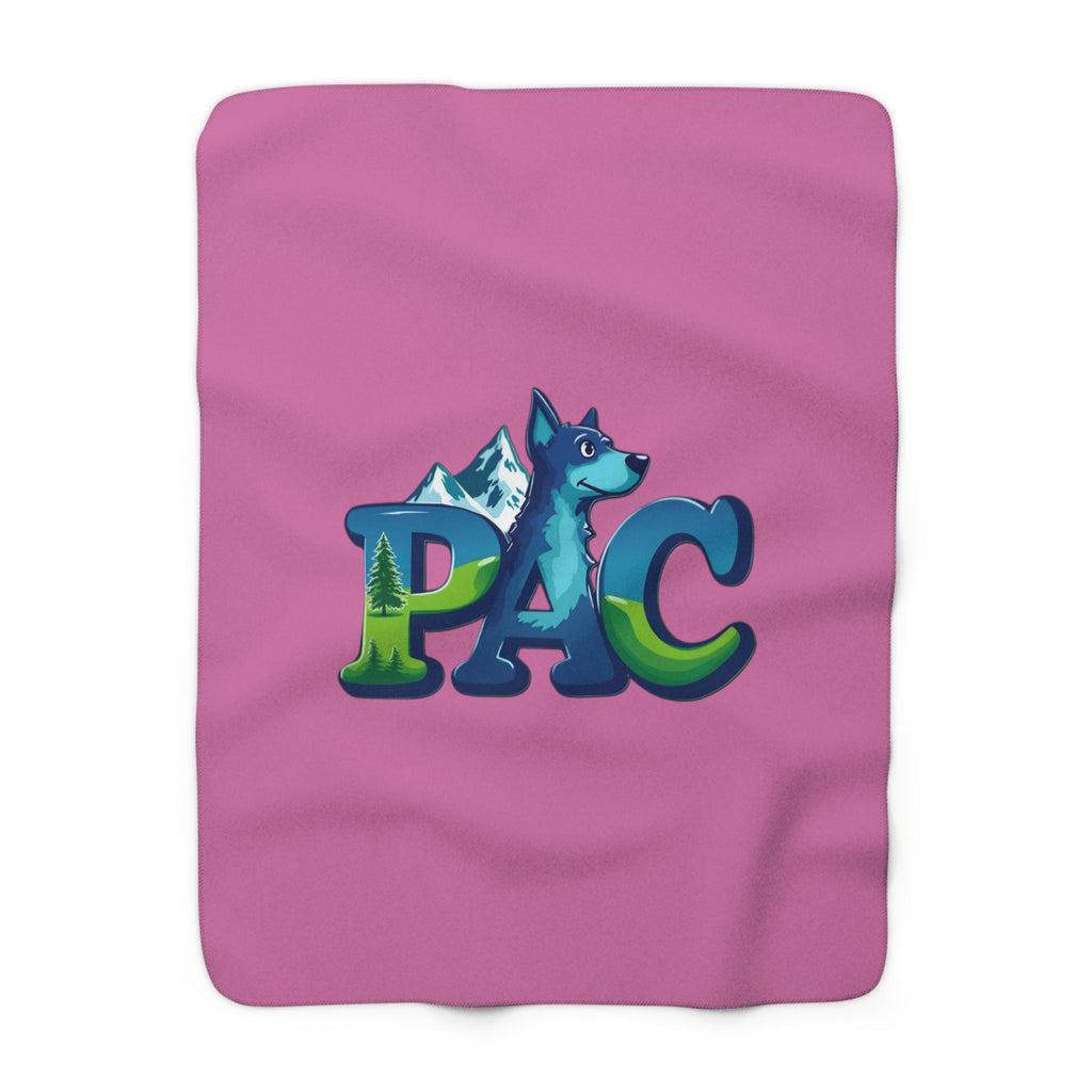 PAC | Sherpa Fleece Blanket | Pink