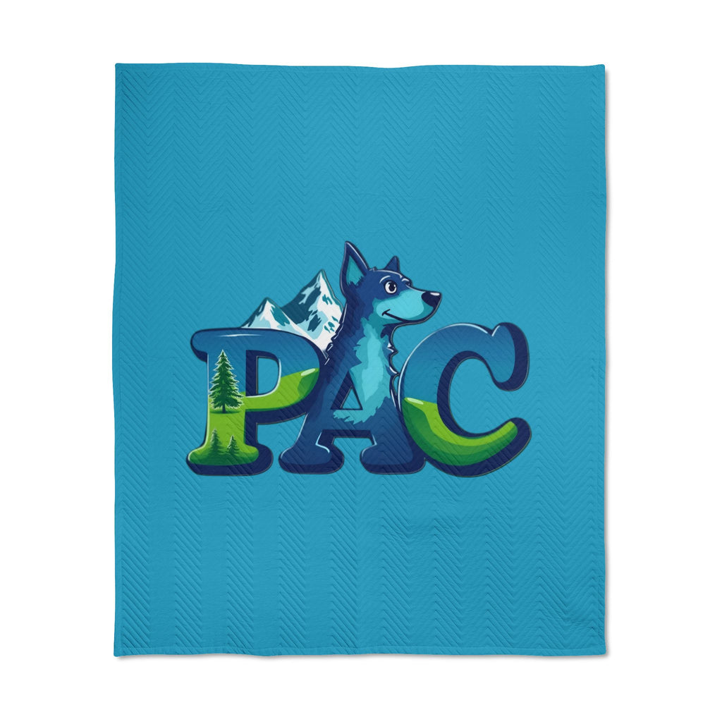 PAC | Quilted Throw | Turquoise