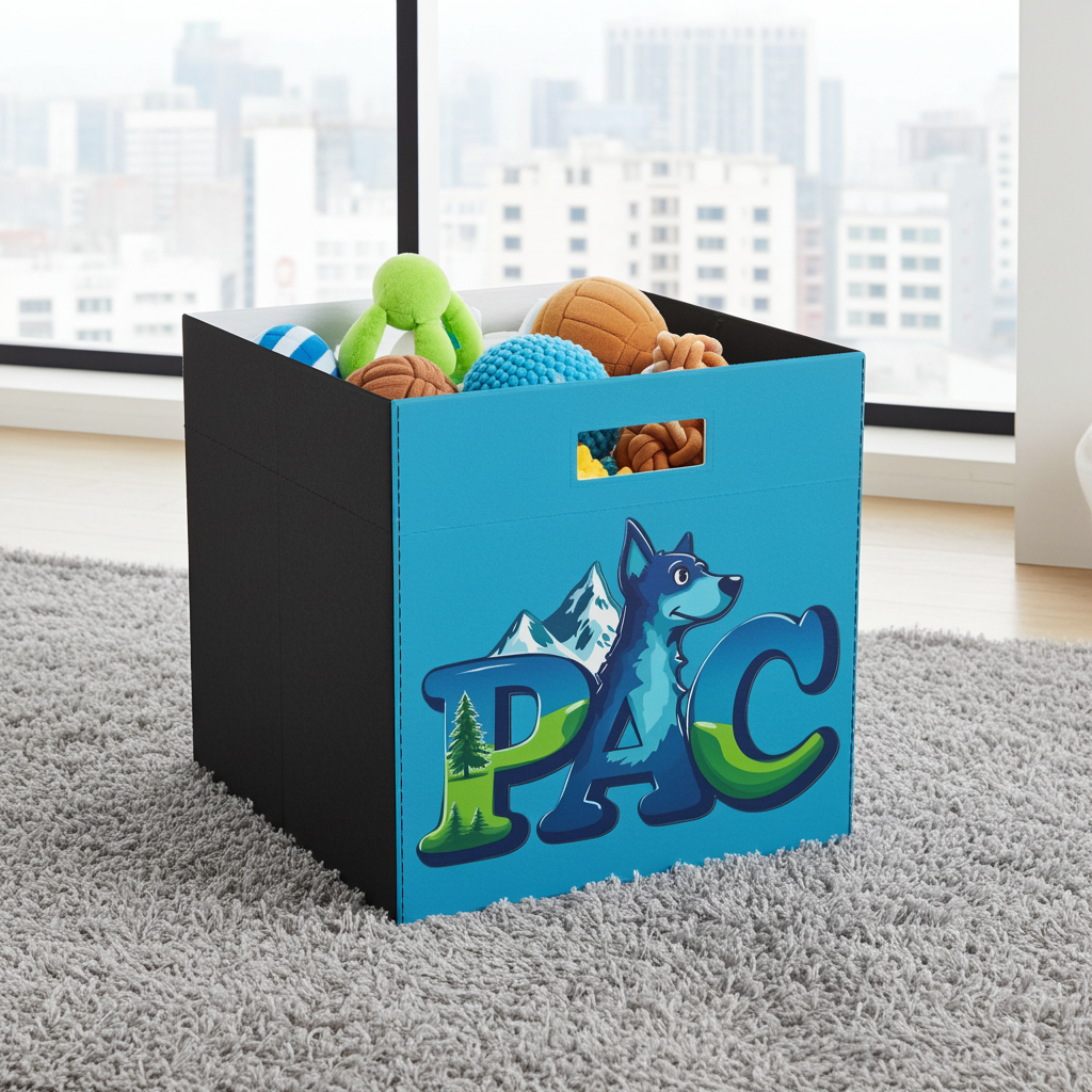 PAC | Felt Toy Box | Turquoise