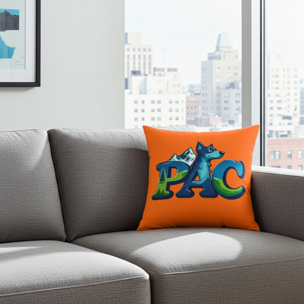 PAC Pillow | Throw Pillow | Orange