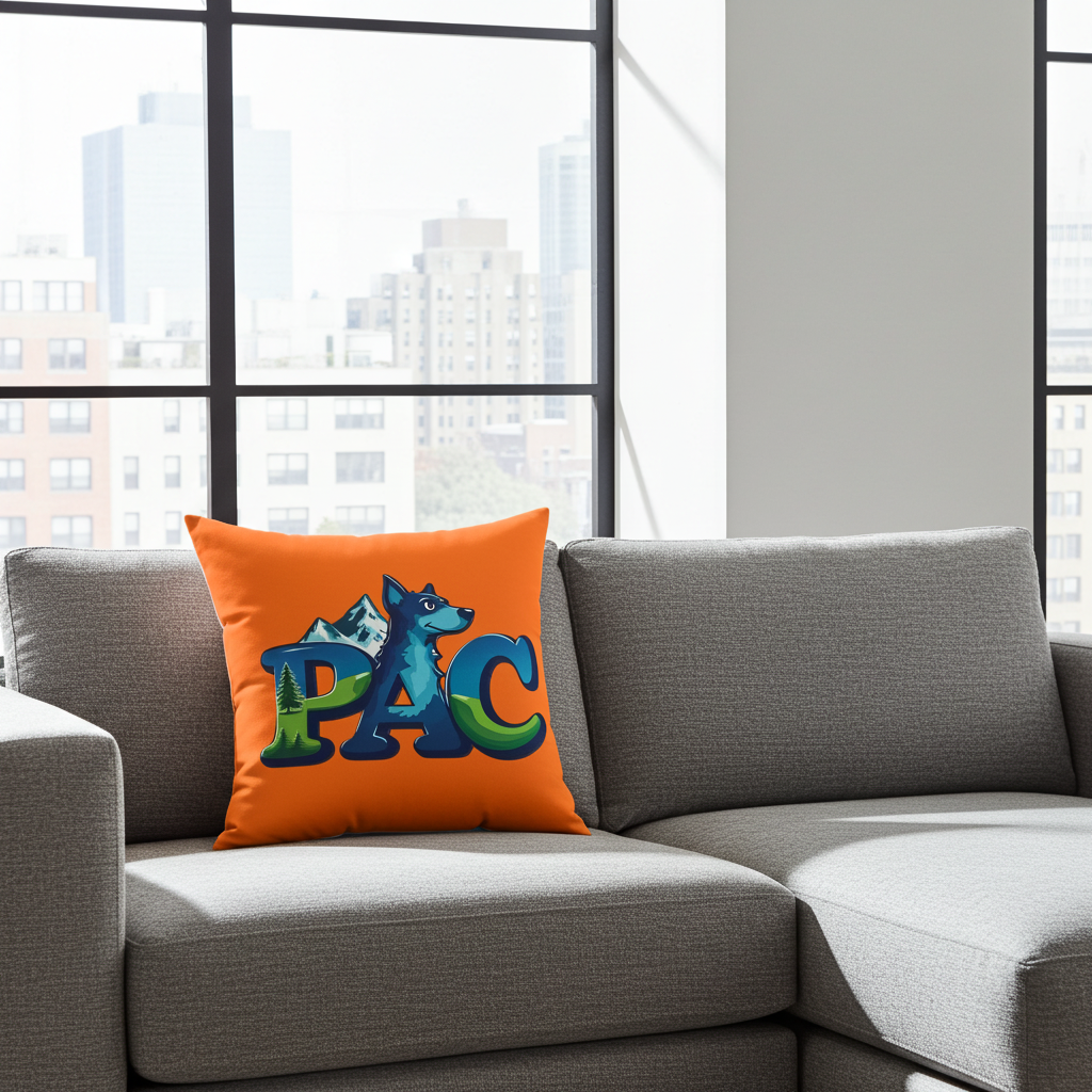 PAC Pillow | Throw Pillow | Orange